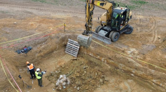 Odkrycie na budowie S8. Wrak niemieckiego samolotu pod Wrocławiem